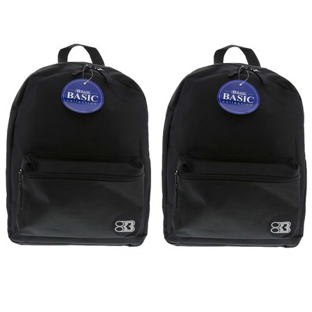 BAZIC Basic Backpack, 16in, Black, PK2 1030